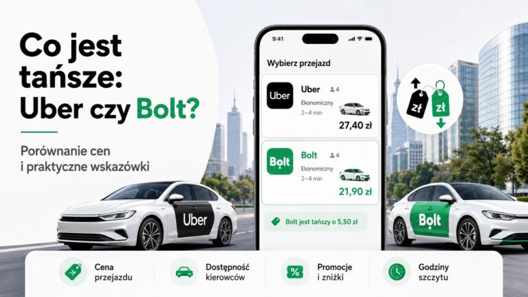 Co jest tańsze - Uber czy Bolt