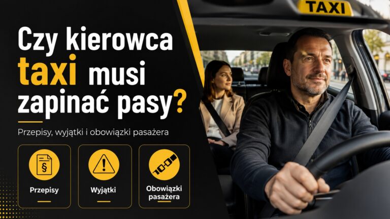 Czy kierowca taxi musi zapinać pasy