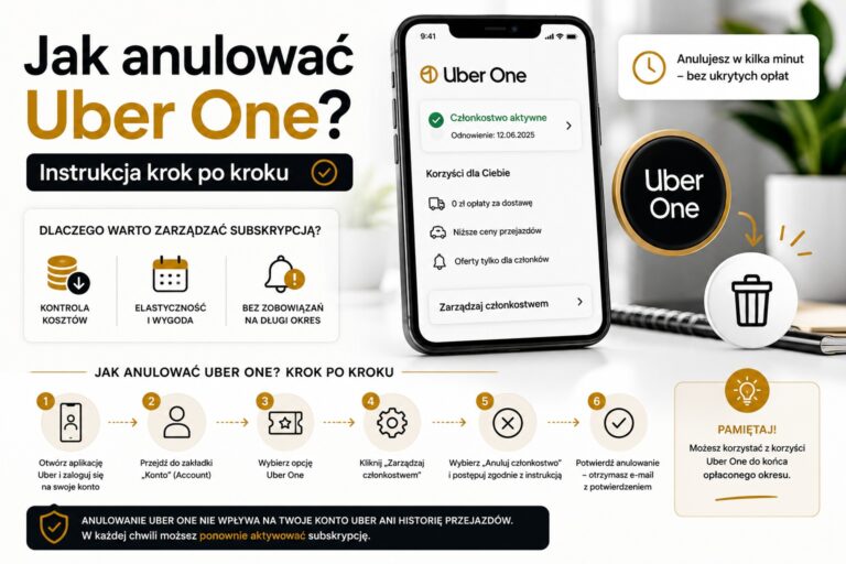 Jak anulować Uber One